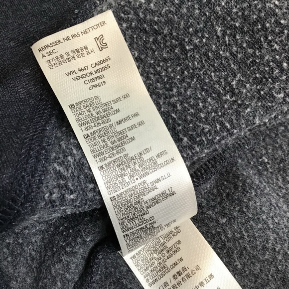 EDDIE BAUER - Open Front Cardigan Sweater Dark Heather Gray - S - Picture 11 of 14